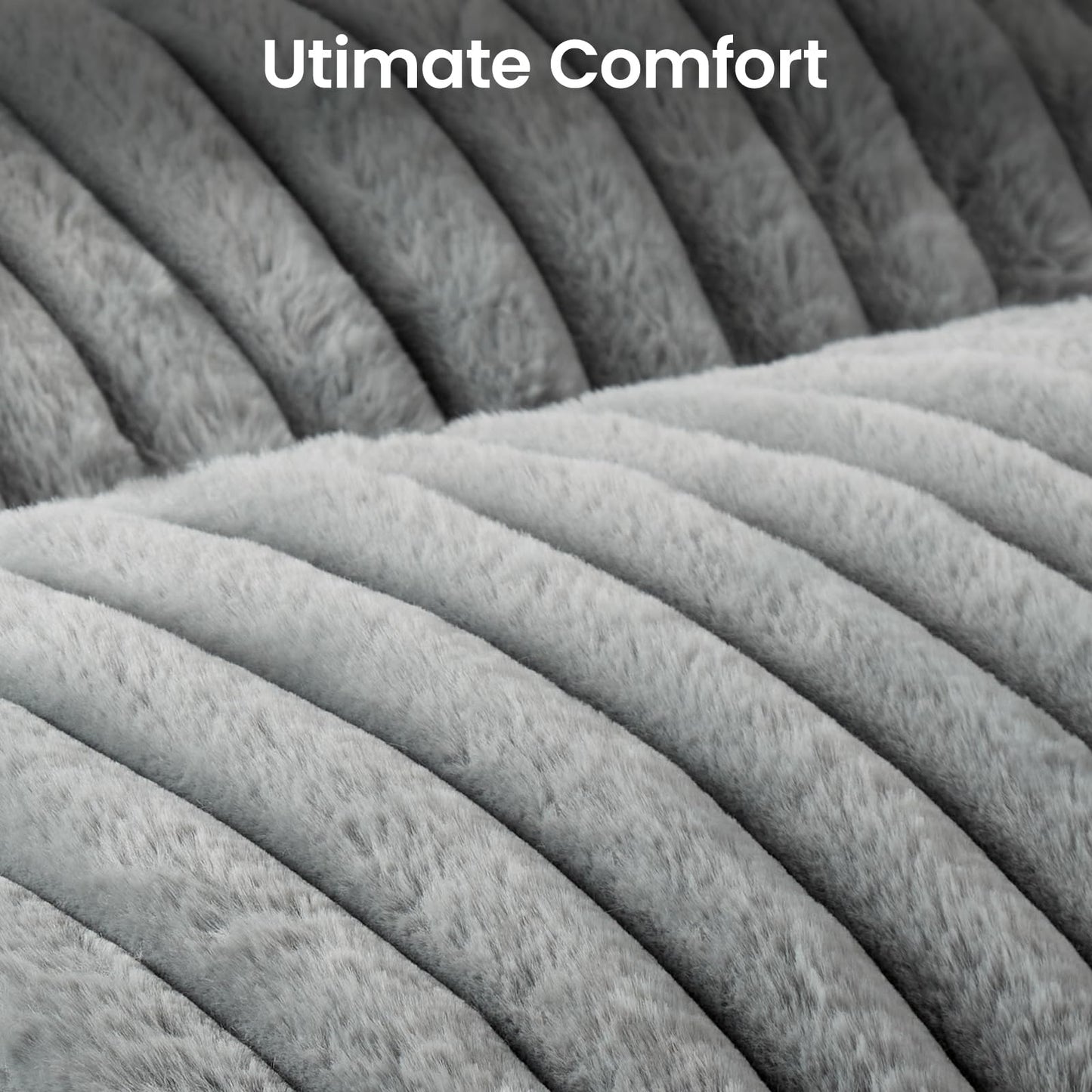 Petnovar Plush Pet Sofa Bed – Cozy Raised Cushion with Removable Cover & Non-Slip Base (Grey)