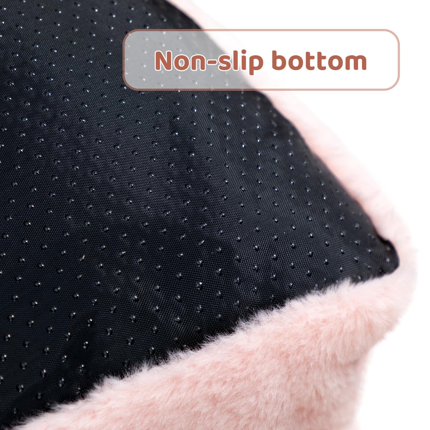 Petnovar Plush Cat Sofa Bed – Soft Breathable Pet Couch for Cats & Puppies (Pink)