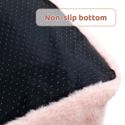 Petnovar Plush Cat Sofa Bed – Soft Breathable Pet Couch for Cats & Puppies (Pink)